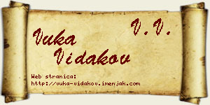 Vuka Vidakov vizit kartica